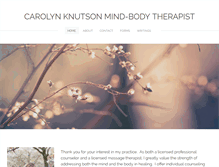 Tablet Screenshot of carolynknutson.com